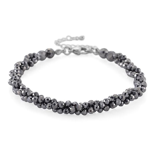 Terahertz Halskette ca. Flexibles cm 316L Edelstahl ca. 80.00 ct