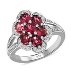 Rubellit und Zirkon Ring - 1,49 ct. image number 3