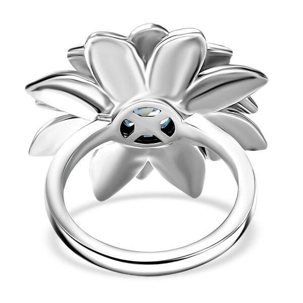 EverTrue himmelblauer Topas zweifarbiger Ring - 1 ct. image number 5