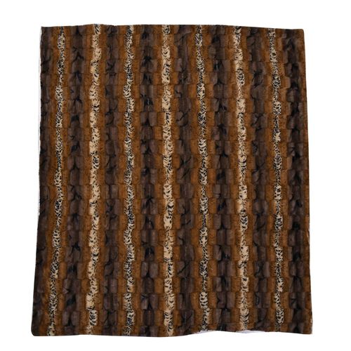 Superweiche Decke aus Flanell und Sherpa, Braun image number 1