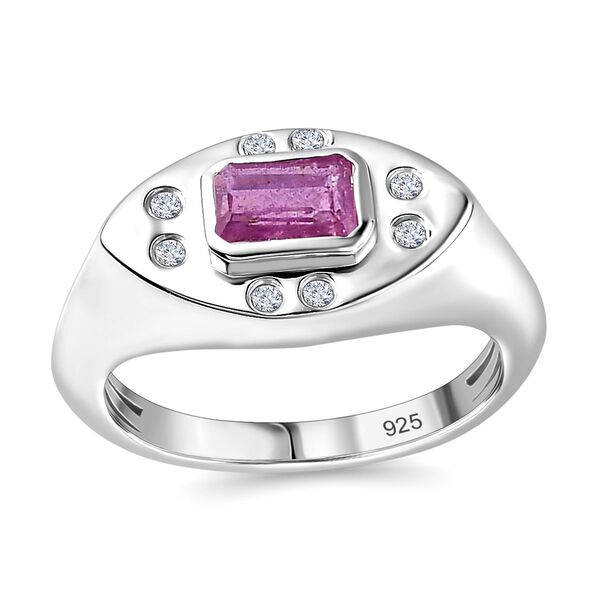 AA Ilakaka rosa Saphir und Zirkon Ring - 0,96 ct. image number 4