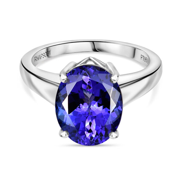 RHAPSODY AAAA Tansanit Ring in 950 Platin - 6,24 ct.