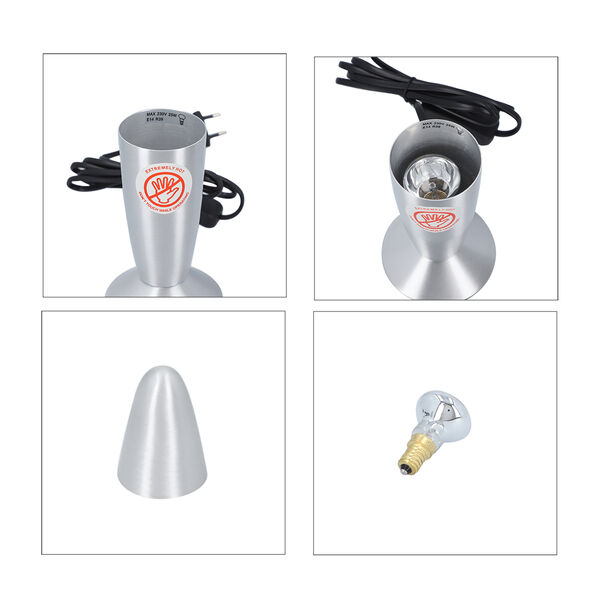 Homesmart - dekorative Lavalampe mit entspannendem Lichtspiel, H&ouml;he 33,5 cm, Orange image number 6