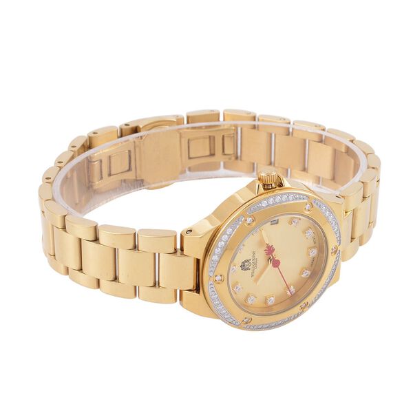 William Hunt - Moissanit-Akzent-Uhr mit japanischem Miyota-Uhrwerk - 0,20 ct. image number 5