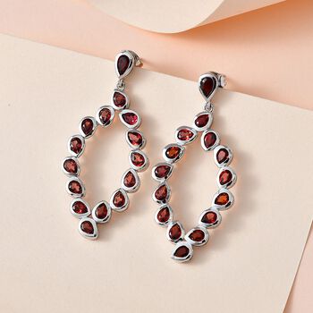 Mosambik Granat Ohrringe, ca. 6,23 ct.