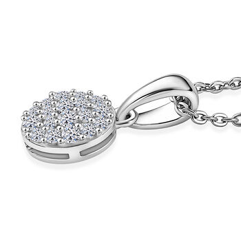 LUXURIANT DIAMOND - Lab Grown Diamant SI-GH Schmuckset ca. 50 cm 925 Silber Rhodiniert ca. 0.15 ct