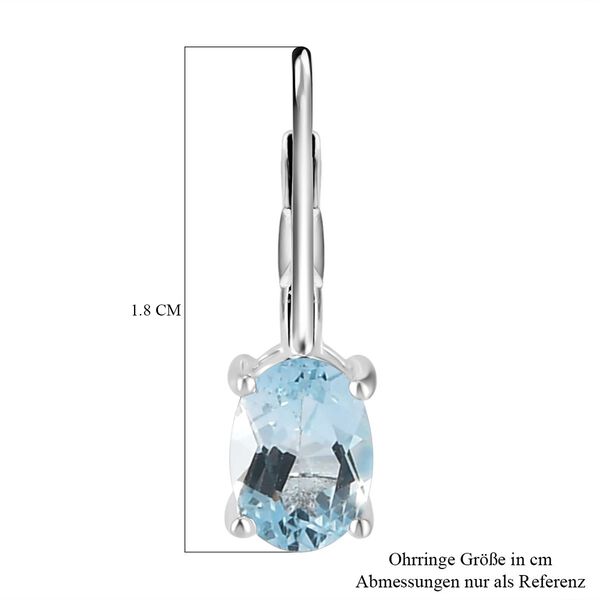 Himmelblaue Topas-Ohrringe - 1,83 ct. image number 5