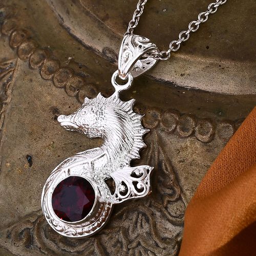 Royal Bali Kollektion - Roter Granat Anhänger - 3,96 ct. image number 1