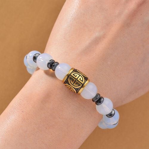 Opalite, Hämatit Armband ca. 20 cm Standard gelb vergoldet ca. 160,00 ct. image number 1