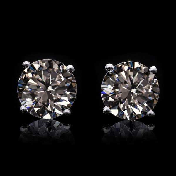 LUXURIANT SGL zertifizierte VS-EF Labor Diamant Ohrstecker in 585 Wei&szlig;gold - 2 ct. image number 10