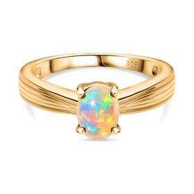 Natürlicher, äthiopischer Welo Opal-Ring - 0,49 ct.