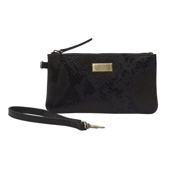 ASSOTS LONDON 'Karen' Bourbon Echtleder-Handgelenkstasche image number 2