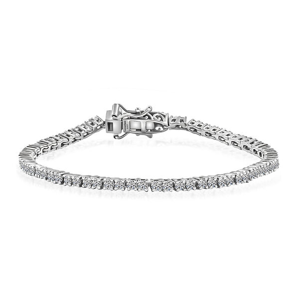 LUXURIANT SGL zertifiziertes VS-EF Labor Diamant Armband in 585 Weißgold, 19 cm - 5 ct. image number 0