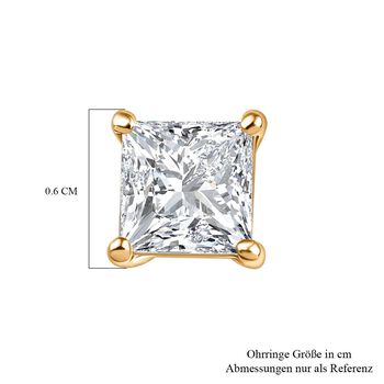 LUXURIANT SGL zertifizierte VS-EF Labor Diamant Ohrringe in 585 Gold - 1 ct.
