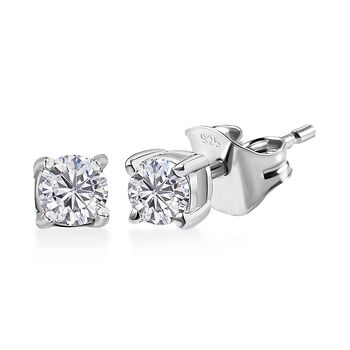 LUXURIANT DIAMOND - Lab Grown Diamant SI-G Ohrringe 925 Silber Rhodiniert ca. 0.25 ct