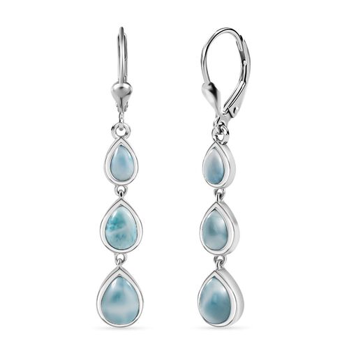 D’joy Larimar Ohrringe 925 Silber rhodiniert ca. 5.89 ct image number 0