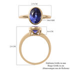 AAA Tansanit-Ring, 585 Gelbgold  ca. 2,75 ct image number 4