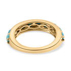 Amerikanischer, natürlicher Sleeping Beauty Türkis-Ring, 925 Silber vergoldet  ca. 1,20 ct image number 5