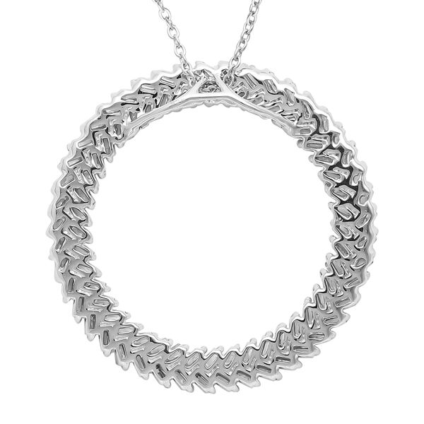 Wei&szlig;er Diamant-Anh&auml;nger mit Kette - 1 ct. image number 5