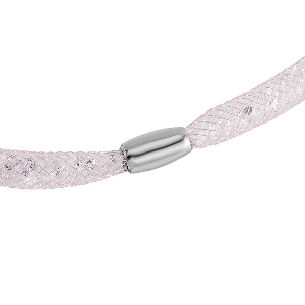 Weißer Kristall Schmuckset Reines Messing image number 4