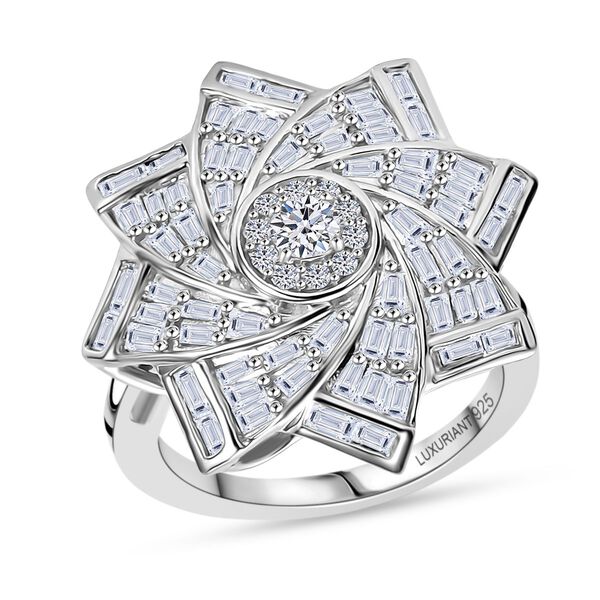 LUXURIANT DIAMANT - Lab Grown Diamant SI-GH Ring 925 Silber rhodiniert (Größe 18.00) ca. 1,00 ct image number 4