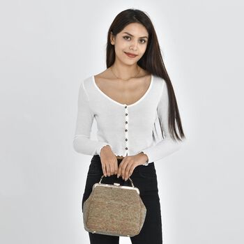 Rucksack aus Naturkork mit Schultergurt, Hellbraun