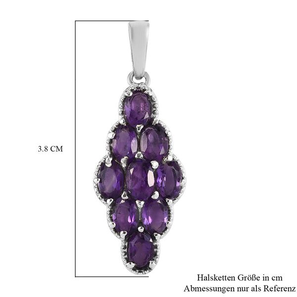 Afrikanischer Amethyst Anh&auml;nger Edelstahl ca. 3,59 ct image number 6