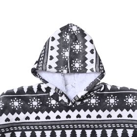 Doppellagiger Hoodie mit Tasche, Grau