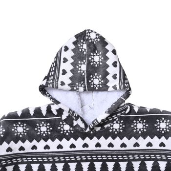 Doppellagiger Hoodie mit Tasche, Grau