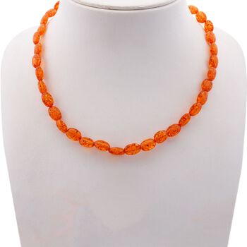 Synthetische Bernstein Halskette, 45 cm - 1 ct.