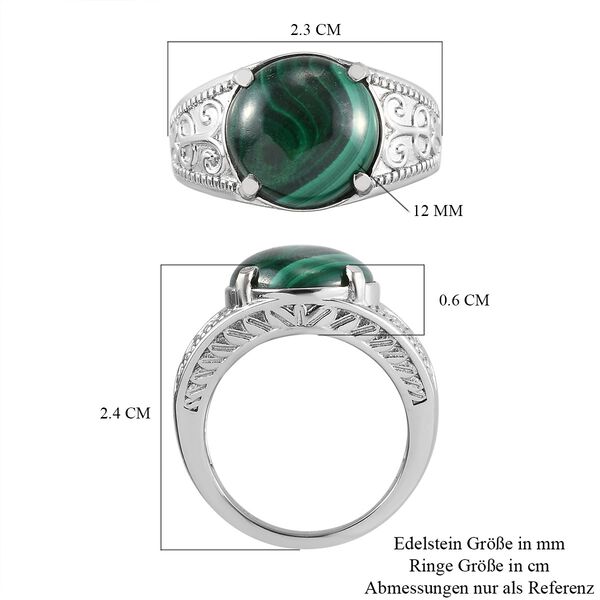 Malachit Ring Edelstahl image number 6