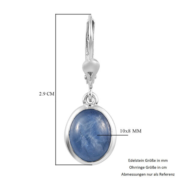 Kyanit Ohrh&auml;nger 925 Silber Platin-&Uuml;berzug ca. 5,21 ct&nbsp; image number 5