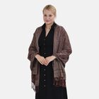 Jacquard Paisley-Schal, 175cm x 70cm, braun