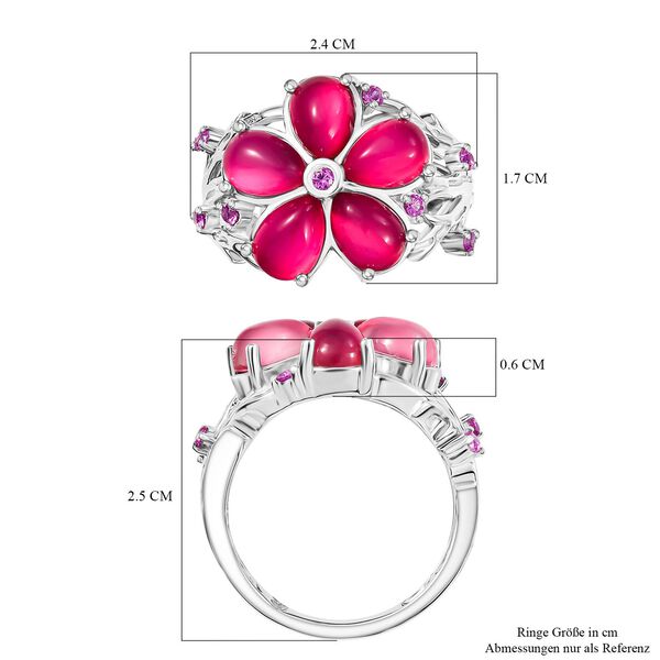 GP Italian Garden Kollektion - Maulbeer Mondstein, rosa Saphir, Kanchanaburi blauer Saphir Ring - 4,30 ct. image number 8