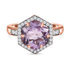 GP Italian Garden Kollektion - Rosa Amethyst, Zirkon und Kanchanaburi blauer Saphir-Ring - 4 ct. image number 0