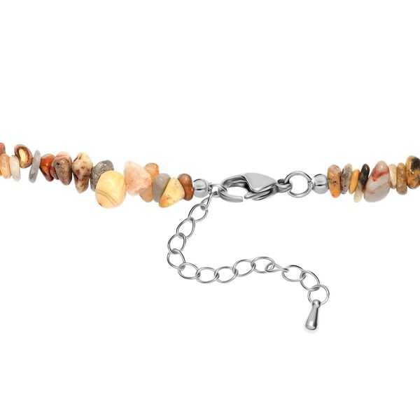 Achat und verr&uuml;ckte Spitze-Achat-Halskette, 60cm - 560 ct. image number 5