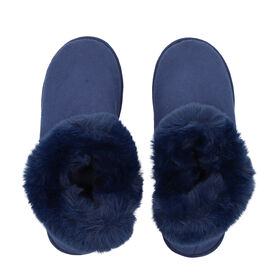 Kunstfell Hausschuhe, 36-38, Hellblau