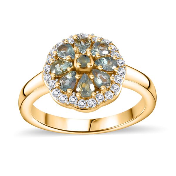 Alexandrit  und Moissanit Ring - 1,08 ct. image number 4