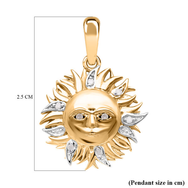 Diamant Sonnen Anh&auml;nger image number 4