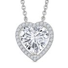 RADIANTA GRA zertifiziert Moissanit (D-VVS) Halskette ca. 45 cm 925 Silber rhodiniert ca. 3.74 ct