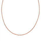 Italienische Brillantina Ankerkette, 925 Silber rosévergoldet, ca. 60 cm, ca. 2,34g