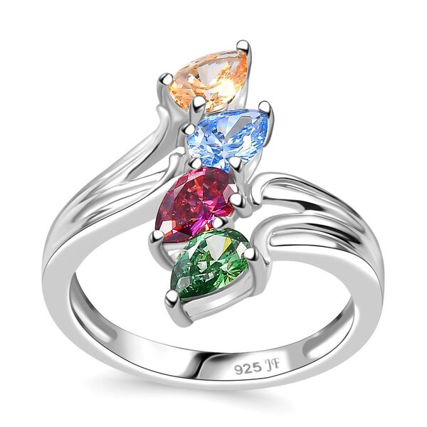 J Francis gefertigt mit Swarovski - Mehrfarbiger Swarovski Zirkonia-Ring image number 4