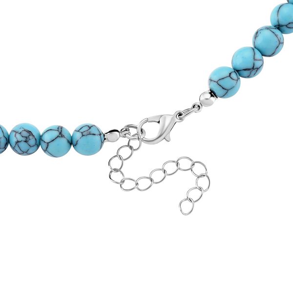 Blaue Howlit Halskette, ca. 45 cm + 5 cm extender, ca. 230.00 ct image number 5