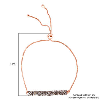 D'Joy nat&uuml;rliches Champagner Diamant 26,75cm Armband - 0,50 ct.