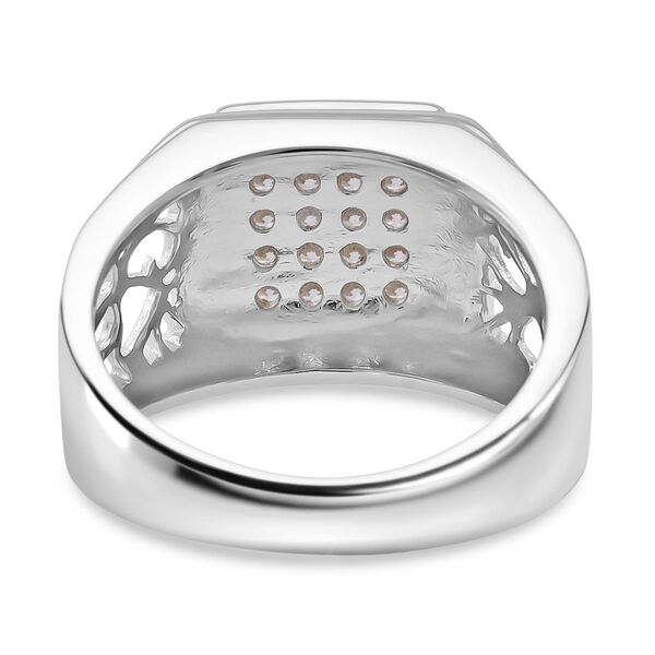 Lustro Stella Weißer Zirkonia Ring 925 Silber rhodiniert (Größe 18.00) image number 5