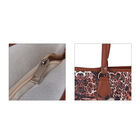 Handtasche mit realistischem Tiger Muster, Größe 42x10x35,5 cm, Kaffee image number 4