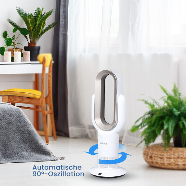 ANGEL: 3D-Ventilator ohne L&uuml;fterfl&uuml;gel, 72cm hoch, Wei&szlig;-Silber&nbsp; image number 4