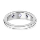 AA Tansanit Ring 925 Silber platiniert  ca. 0,37 ct image number 5