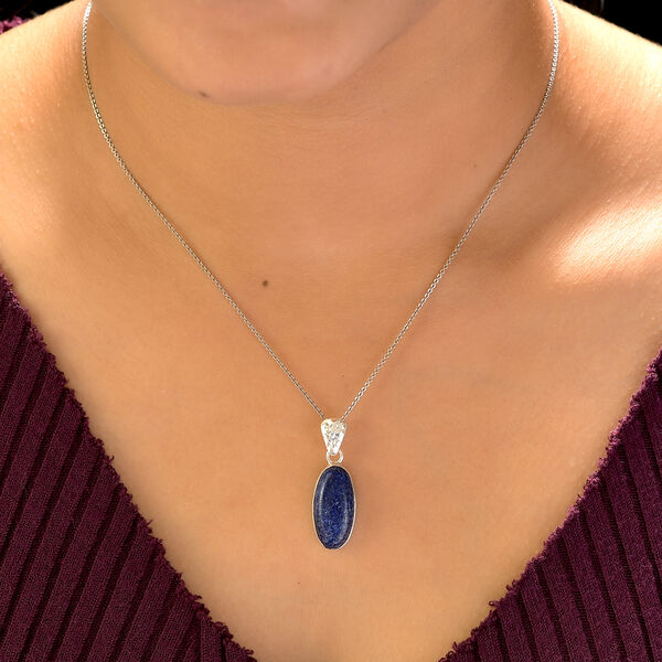 Lapislazuli Anh&auml;nger 925 Silber ca. 9,74 ct image number 3