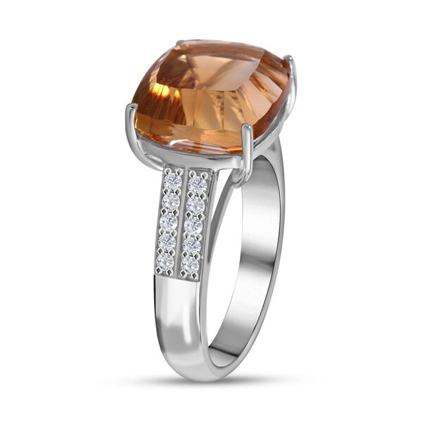 Citrin und Zirkon Cocktail Ring - 9,17 ct. image number 3